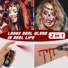 Halloween Fake Blood, Dark Red Realistic Washable Special Effects SFX,Fake Vampire Blood for Halloween Costume, Zombie,Vampire and Monster Makeup & Dress Up view 2