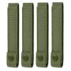 4 Pack Molle Straps with Snaps 6 inch, Tactical Mod Strap Molle Webbing Straps, Military Backpack Vest Molle Accessories Snap Strap, Nylon Thumb Snaps Straps Molle Panel Connectors (Army Green) view 1