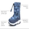 Nova Mountain Boys Girls Little Kids Winter Snow Boots,NF NFWB102 NavyDino 10 view 3