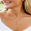 Lcherry Kim Name Cross Necklace Personalized Custom Name Cross Necklace for Women Customized Jewelry Gift for Women view 2