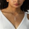 Lcherry Kim Name Cross Necklace Personalized Custom Name Cross Necklace for Women Customized Jewelry Gift for Women view 3