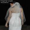 EllieWely Pearl Cathedral Length Wedding Bridal Veil White 118inch view 2