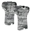 Custom Adult Youth Breathable Football Jersey V-Neck Mesh Athletic Football Shirts Gray view 1