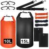 Foxtell Bear Food Bag Hanging System, 2 Sets Camping Bear Bag Kit Waterproof Bear Protection Bag with Pulley System Include 10L & 15L Waterproof Bear Proof Storage Bag, Rock Bags, Carabiners, Ropes view 1
