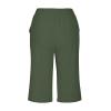 Capris Shorts for Women Drawstring Linen Bermuda Shorts Elastic Waist Summer Travel Beach Short Comfy Athletic Shorts Loose Fit Knee Length Shorts view 4