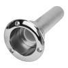 Boat Fishing Rod Cup Holder 2 in Stainless Steel Marine Grade Accessory Fits Most Standard Rod Holders for Yachts Ships and Fishing Boats view 4