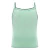Agoky Girls Basic Cami Tank Tops Kids Sleeveless Athletic Lightweight Cute Summer Top Underwear 2-12 Years Green 11-12 Years view 3