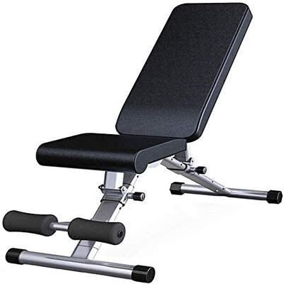 JDXQBLD Abdomen or Leg Fitness Equipment Home Exercise Dumbbell Bench Supine Board Abdominal Home Fitness Equipment Cushion and Back Adjustable Folding Storage