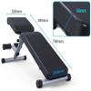 JDXQBLD Abdomen or Leg Fitness Equipment Home Exercise Dumbbell Bench Supine Board Abdominal Home Fitness Equipment Cushion and Back Adjustable Folding Storage view 4