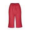 Shorts for Women 2024 Casual Summer Beach Drawstring Shorts with Pocket Knee Length Loose Cute Vacation Short Casual Cargo Capris Hiking Pants view 4