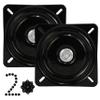 6 Inch 2Pcs Boat Seat Swivel Mount Plate,Square Swivel Mechanism for Furniture Recliner Chair,Bar Stool Swivel Plate Replacement view 1