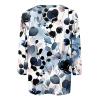 3/4 Length Sleeve Womens Tops 2026 Spring Summer Clothing for Women Plus Size Shirts for Women 3/4 Sleeve Tops Crew Ncek Floral Print Trendy Causal Blouse A41 Navy 3XL view 4
