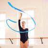 Abeillo 2pcs Rhythmic Dance Ribbons, 78.7 Inch Gymnastics Ribbon Dancer Wand Dancing Ribbon Streamers, Fits Artistic Dancing Gymnastics, Circus Carnival Shows, Baton Stick Twirling (Blue) view 2