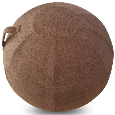 AOLIAZMAX Exercise Ball Cover for Pilates Ball, Yoga Ball, Birthing Ball, Sitting Ball Chair, Office Ball Chair[Ball not Included](Brown,65CM)