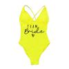 SHENDM Bride Team Swimsuit Bridal Heart Shaped Letters One-Piece Swimsuit Padded Bodysuit Design Bachelor Party Beachwear-Team YWBL-M, Medium view 1