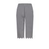 Generic Women Casual Shorts Summer Ruffle Knee Length Shorts 2024 Women's Linen Capris 2024 Summer Casual Plus Size Elastic High Waisted Drawstring Rolled Hem Shorts with Pockets Gray, Small view 3