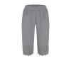 Generic Women Casual Shorts Summer Ruffle Knee Length Shorts 2024 Women's Linen Capris 2024 Summer Casual Plus Size Elastic High Waisted Drawstring Rolled Hem Shorts with Pockets Gray, Small view 4