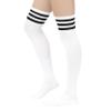 Century Star 3 Pairs Thigh High Socks for Women Over the Knee High Socks Triple Stripe Long Stockings Thigh Highs Leg Warmer 3 Pairs 2 view 4