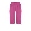 Women Casual Shorts Summer Ruffle Knee Length Shorts 2024 Women's 2024 Trendy Casual Loose Fit Elastic Waisted Pleated Linen Bermuda Shorts Long Shorts with Pockets Hot Pink view 4