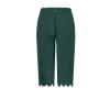 Women Casual Shorts Summer Ruffle Knee Length Shorts 2024 Bermuda Shorts for Women Knee Length Cotton Linen Casual Shorts Drawstring High Waisted Shorts Jogger Athletic Shorts Dark Green view 3