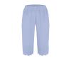 Women's Summer Drawstring Ruffle Knee Length Shorts 2024 Linen Shorts for Women Casual Drawstring Elastic Waist Summer Shorts Wide Leg Lightweight Flowy Lounge Shorts with Pockets view 4