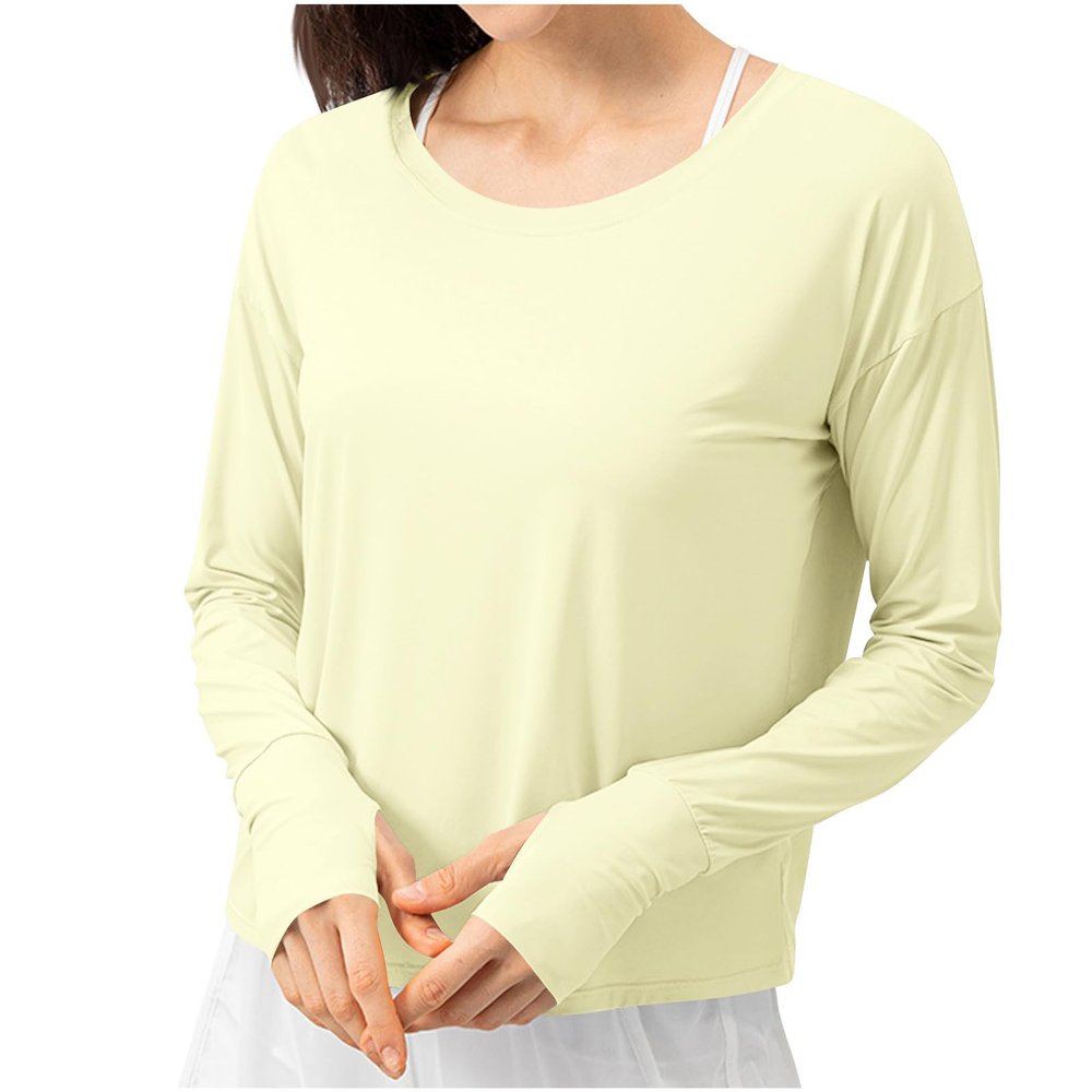 Sunscreen Long Sleeve Tops for Women UV Protection Breathable Shirts Lightweight Quick Dry SPF Hiking Fishing Shirts
