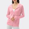 Womens Sunscreen Shirt Top UV Protection Breathable Long Sleeve Hoodie Lightweight Quick Dry SPF Hiking Fishing Shirt view 4