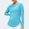 Sunscreen Long Sleeve Tops for Women UV Protection Breathable Shirts Lightweight Quick Dry SPF Hiking Fishing Shirts view 2