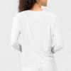 NineFit Basics Sunscreen Long Sleeve Tops for Women UV Protection Breathable Shirts Lightweight Quick Dry SPF Hiking Fishing Shirts, X-Small, A01_white view 3