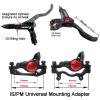 BUCKLOS MTB Hydraulic Disc Brakes Red Mountain Bike Left Front 800mm Hydraulic Brake and PM Front Rear 203mm Disc Brake Caliper Mount Adapter Gear Parts Accessories view 2