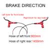BUCKLOS MTB Hydraulic Disc Brakes Red Mountain Bike Left Front 800mm Hydraulic Brake and PM Front Rear 203mm Disc Brake Caliper Mount Adapter Gear Parts Accessories view 3