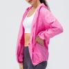 NineFit Basics Womens Sunscreen Shirt Top UV Protection Breathable Long Sleeve Hoodie Lightweight Quick Dry SPF Hiking Fishing Shirt, Medium, A03_pink view 2