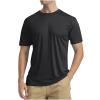 Sun Shirts for Men Hoodie UV Protection Breathable Long Sleeve Shirts Lightweight Quick Dry SPF Hiking Fishing Shirts Black view 1