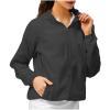 Womens Sunscreen Shirt Top UV Protection Breathable Long Sleeve Hoodie Lightweight Quick Dry SPF Hiking Fishing Shirt view 1