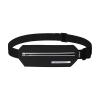 AONIJIE Adjustable Sports Waist Bag, Large Capacity Waterproof Thin Belt Waist Bag for Running, Walking, Cycling (Black,One Size) view 1