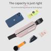 AONIJIE Adjustable Sports Waist Bag, Large Capacity Waterproof Thin Belt Waist Bag for Running, Walking, Cycling (Black,One Size) view 4