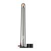 LEZYNE Steel HV Floor Drive 3.5 High Volume Bicycle Floor Pump with Accurate 3.5" Analog Gauge - 100 PSI Tire Air Pump for Mountain/Gravel Bikes - ABS-1 Pro Chuck Fits Presta/Schrader Valve, Flat Gray view 2