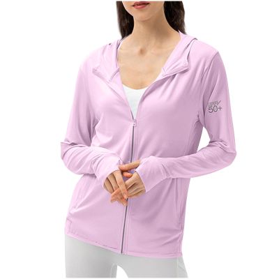 Womens Sunscreen Shirt Top UV Protection Breathable Long Sleeve Hoodie Lightweight Quick Dry SPF Hiking Fishing Shirt