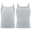 LiiYii Girls' Cotton Cami Tank Tops Stretchy Tees Spaghetti Strap Vest Undershirt Super Soft Camisole Gray 11-12 Years view 1