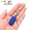 uxcell 4pcs Paracord Zipper Pulls, Paracord Lanyard Keychain for Backpacks, Tents, Trolley Cases, Traveling Cases, Key, Jackets, Light Yellow view 3