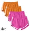 HGps8w 4 Pack Womens Yoga Shorts Gym Sport Athletic Workout Comfy Booty Dolphin Shorts Cycling Hiking Running Activewear view 2