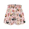 SCRAWLGOD Rooster Shorts for Girls 7-8 Flower Girls Butterfly Shorts with Pockets Chicken Casual Breathable Athletic Running Shorts for Little Kids High Waisted Flowy Shorts Sports Skorts view 4