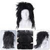 Lystaii 1980s Rock Wigs Party Accessories Long Rocker Wig for Men Rockstar Accessories Punk Accessories with 80s Rockstar Wigs Headbands Leather Gloves Necklace view 3