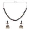 Efulgenz Indian Jewelry Sets for Women Crystal Stone Necklace Sets with Faux Pearl Drop Jhumki Jhumka Dangle Earrings Choker Necklace Earrings Set Bohemian Jewelry Set for Women (Multi) view 1