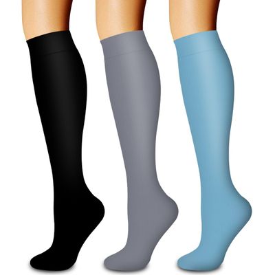 Laite Hebe 3 Pack Compression Sock-Compression Sock For Women and Men Circulation -Best for Running,Athletic Sports