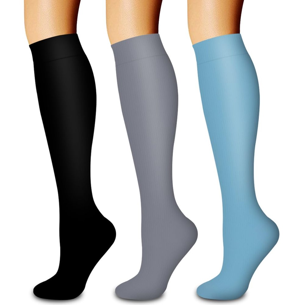Laite Hebe 3 Pack Compression Sock-Compression Sock For Women and Men Circulation -Best for Running,Athletic Sports