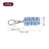 uxcell 4pcs Paracord Zipper Pulls, Paracord Lanyard Keychain for Backpacks, Tents, Trolley Cases, Traveling Cases, Key, Jackets, Sky Blue view 2