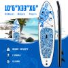 FEATH-R-LITE Inflatable Stand Up Paddle Board 10'6''x33''x6'' Ultra-Light (18.9lbs) SUP with Paddleboard Accessories,Fins,Adjustable Paddle, Pump,Backpack, Leash, Waterproof Phone Bag view 2
