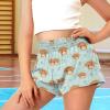 SCRAWLGOD Highland Cow Shorts for Girls 5-6 Floral Girls Athletic Shorts with Pockets Cattle High Waist Butterfly 2 in 1 Sports Shorts for Toddler Kids Summer Flowy Running Shorts Gym Yoga view 3