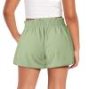 SCRAWLGOD Mushrooms Frog Shorts for Girls 12-14 Kids Summer Athletic Running Shorts Casual Elastic Waist Butterfly 2 in 1 Sports Shorts with Pockets Breathable Girls Butterfly Shorts with Liner view 2
